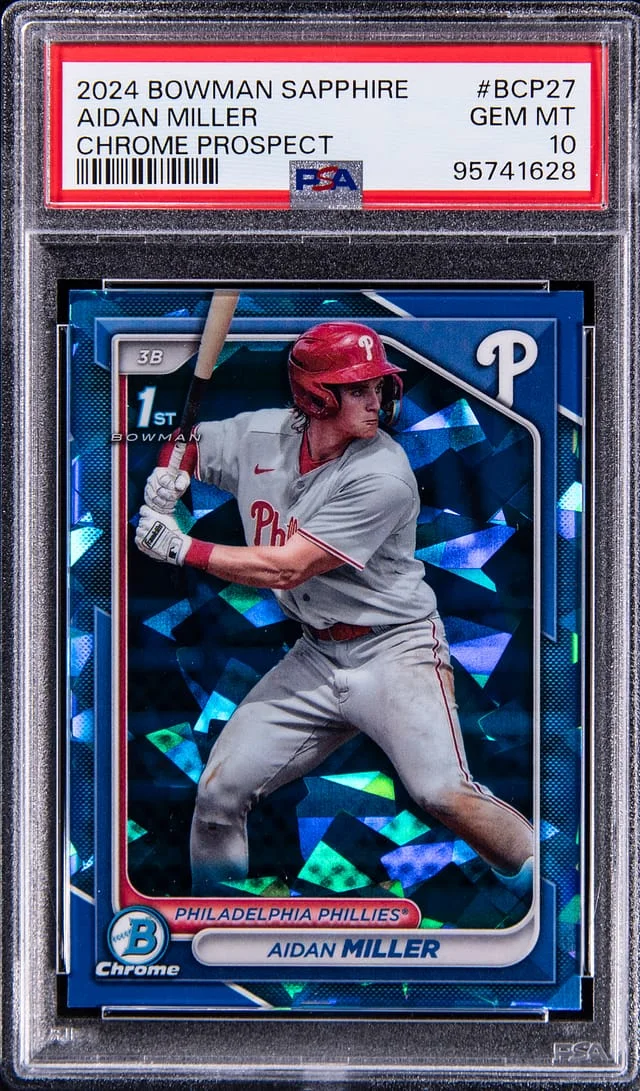2024 Bowman Chrome Sapphire Aidan Miller Edition Prospect #BCP27 card image