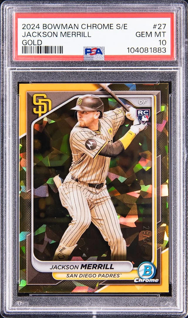 2024 Bowman Chrome Sapphire Jackson Merrill Edition Gold #27 card image