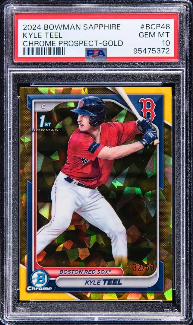 2024 Bowman Chrome Sapphire Kyle Teel Edition Prospect Gold #BCP48 card image