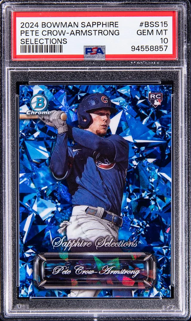 2024 Bowman Chrome Sapphire Pete Crow-Armstrong Edition Selections #BSS15 card image