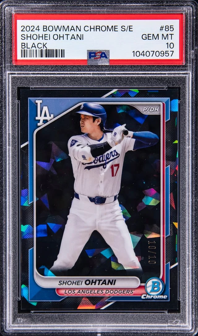 2024 Bowman Chrome Sapphire Shohei Ohtani Edition Black #85 card image