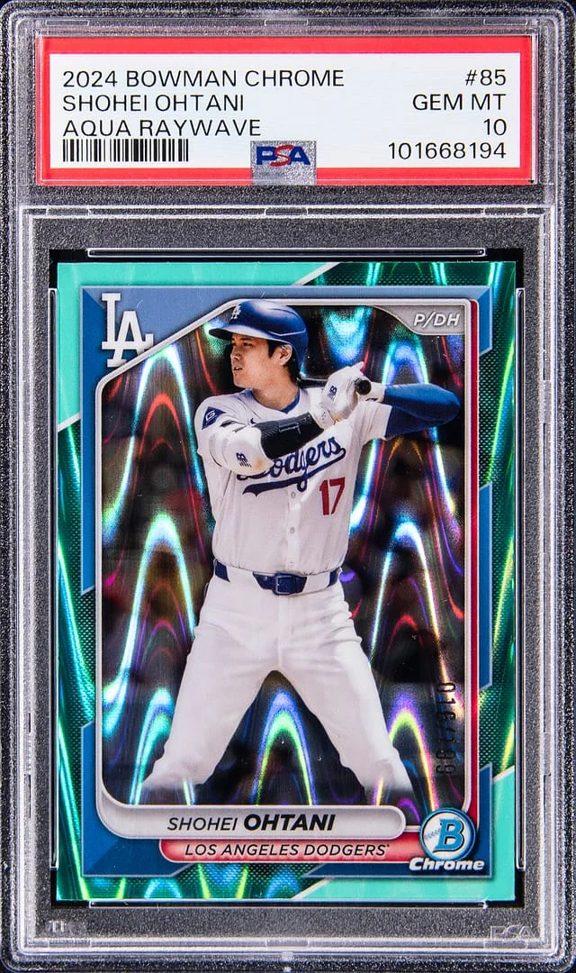 2024 Bowman Chrome Shohei Ohtani SuperFractor #85 card image