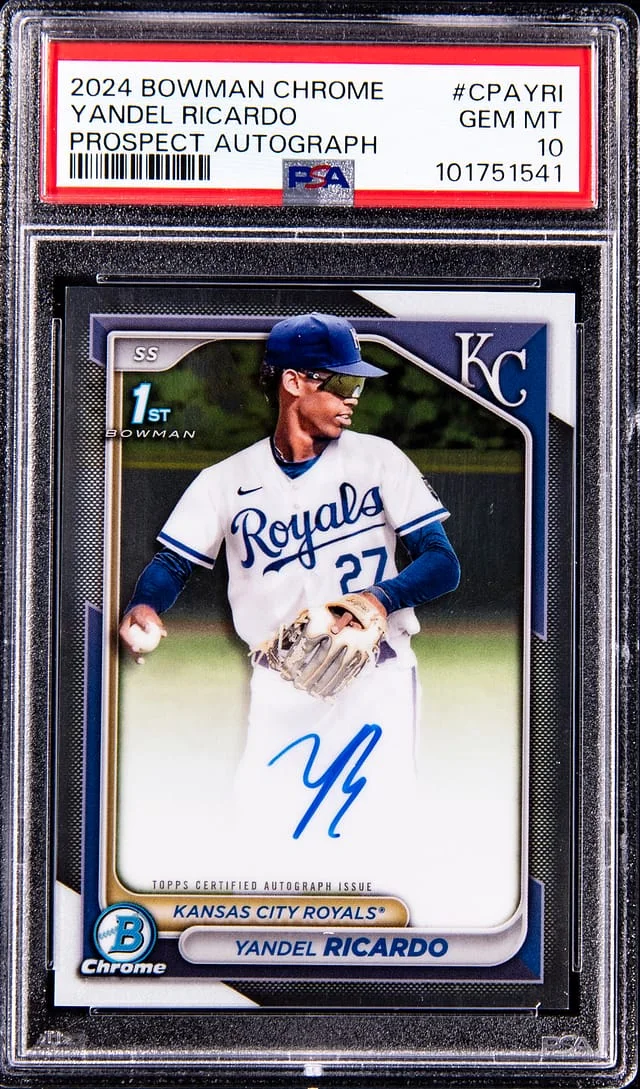 2024 Bowman Chrome Yandel Ricardo Prospect Autograph #CPA-YRI card image