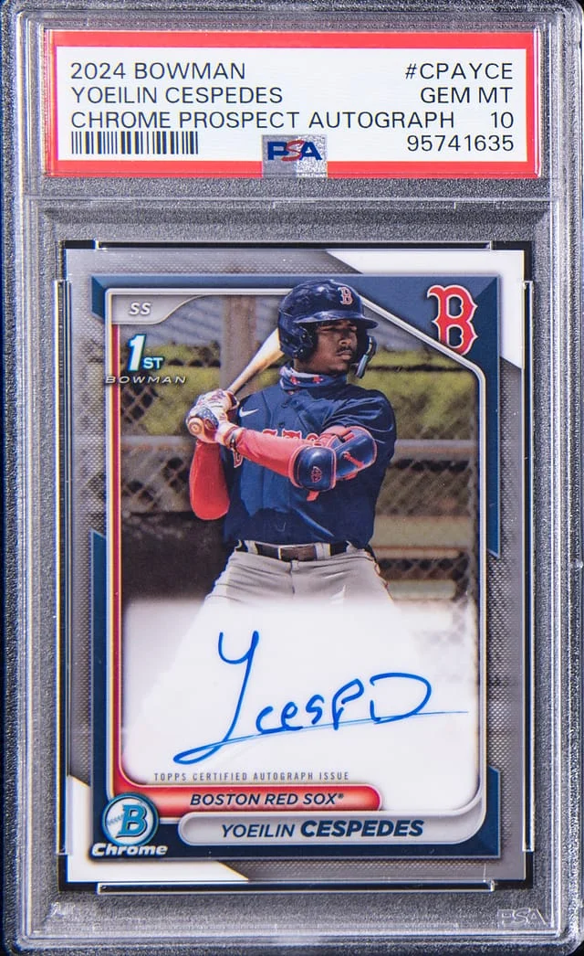 2024 Bowman Chrome Yoeilin Cespedes Prospect Autograph #CPAYCE card image