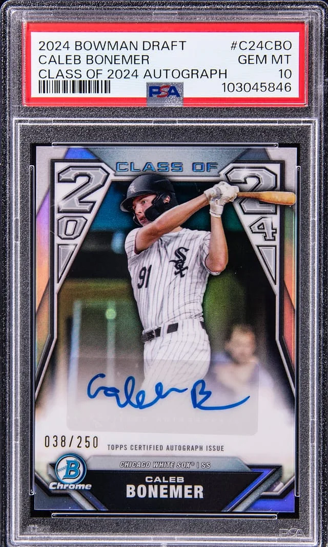 2024 Bowman Draft Caleb Bonemer Class of 2024 Autograph #C24-CBO card image