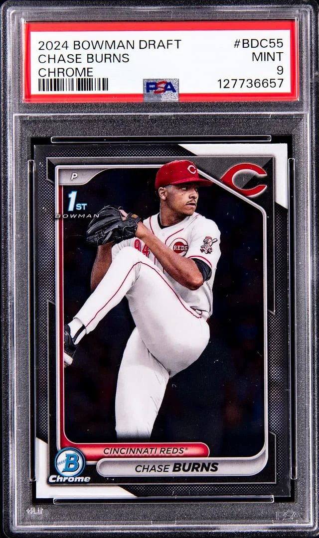 2024 Bowman Draft Chase Burns Chrome #BDC-55 card image