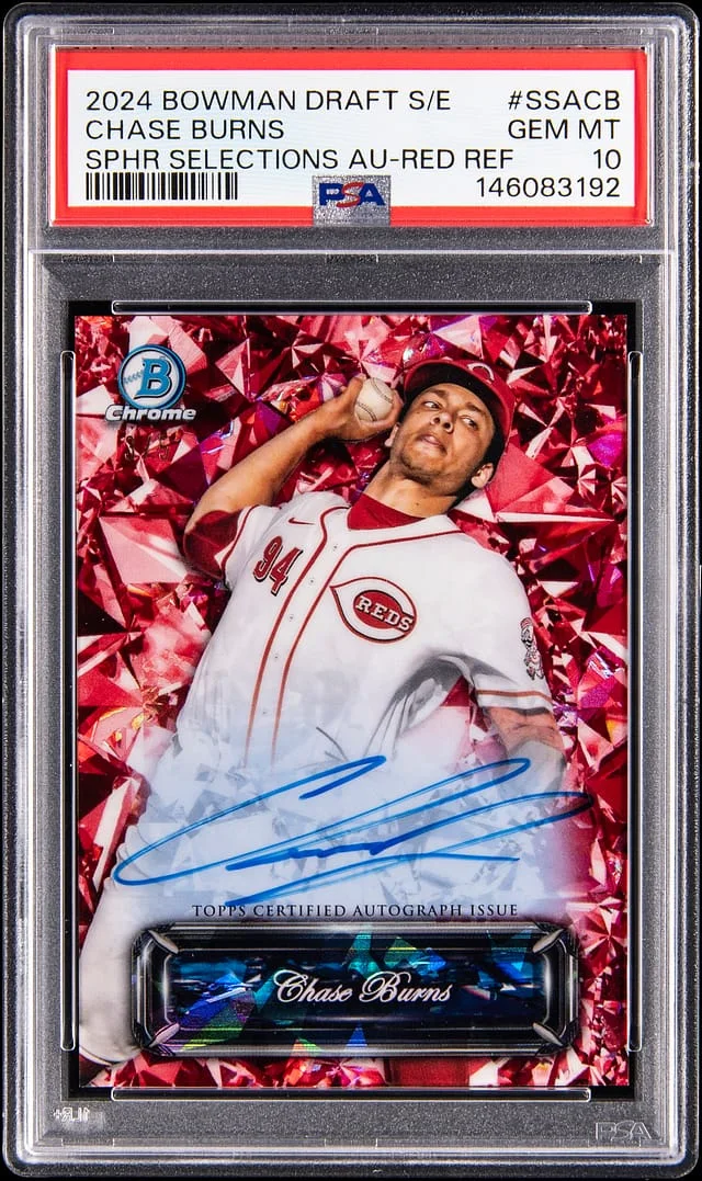 2024 Bowman Draft Chase Burns Selections Autograph #SSA-CB card image