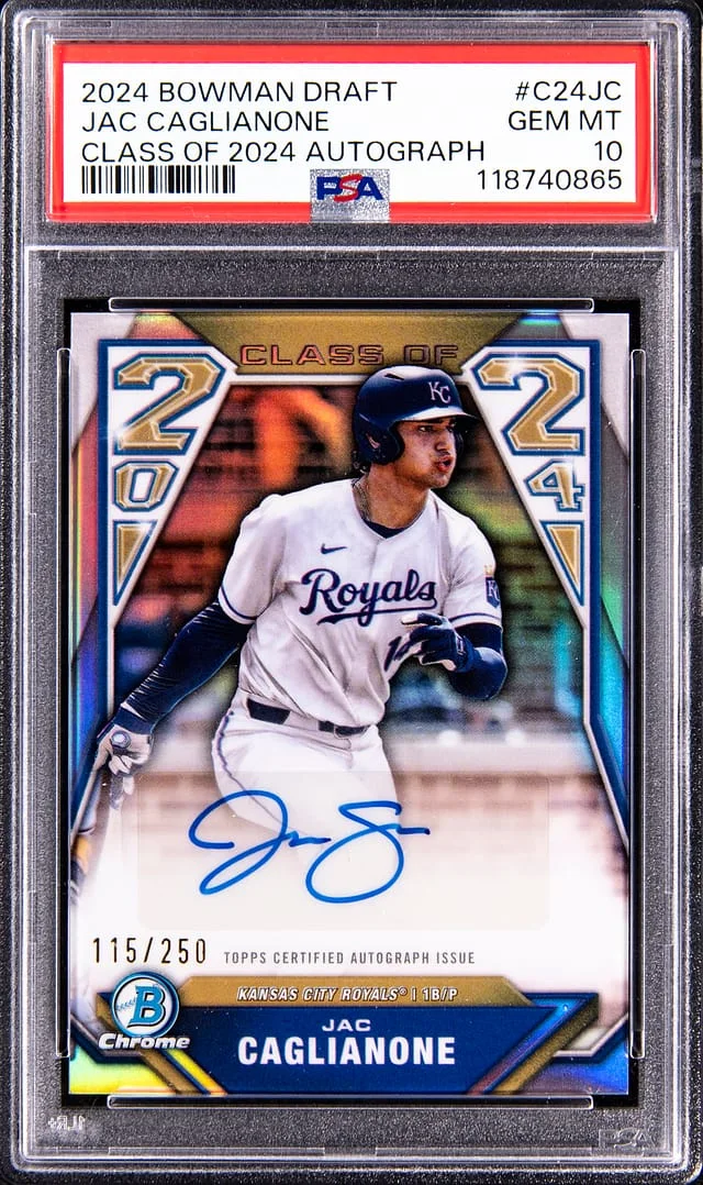 2024 Bowman Draft Jac Caglianone Class of 2024 Autographs #C24-JC card image