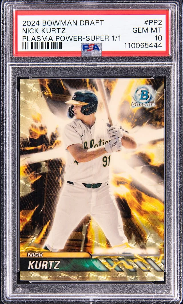 2024 Bowman Draft Nick Kurtz Plasma Power Superfractor #PP2 card image
