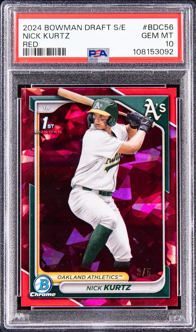 2024 Bowman Draft Sapphire Nick Kurtz Edition Padparadscha #BDC-56 card image