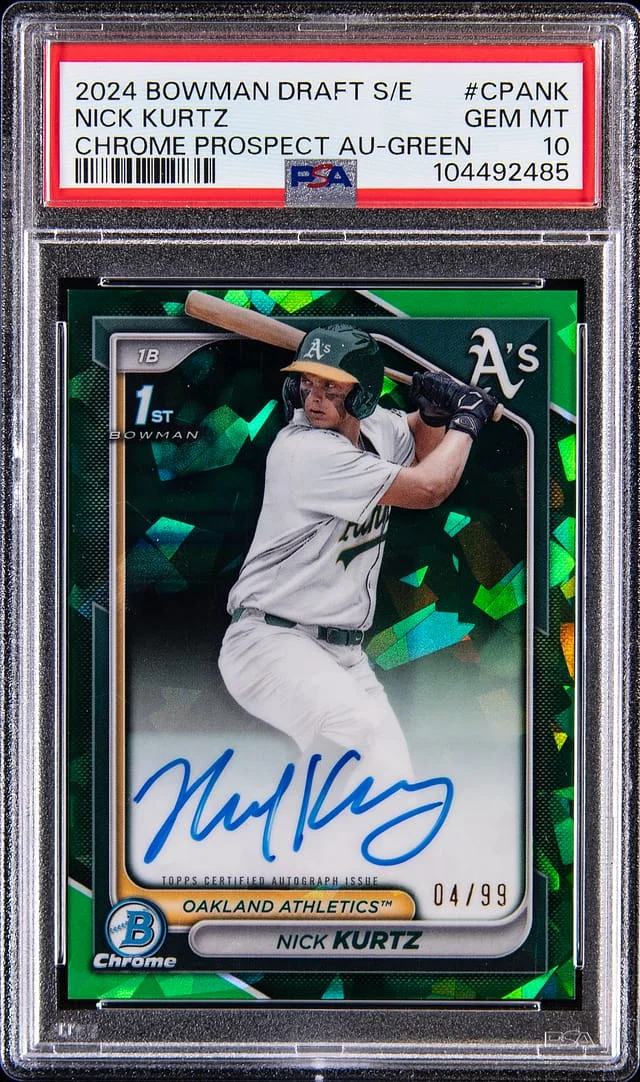 2024 Bowman Draft Sapphire Nick Kurtz Edition Chrome Prospect Autographs #CPA-NK card image