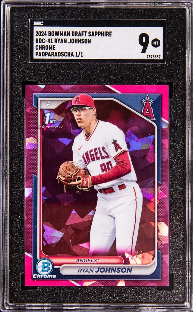 2024 Bowman Draft Sapphire Ryan Johnson Chrome Padparadscha #BDC-41 card image