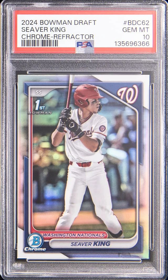 2024 Bowman Draft Seaver King Chrome Refractor #BDC-62 card image