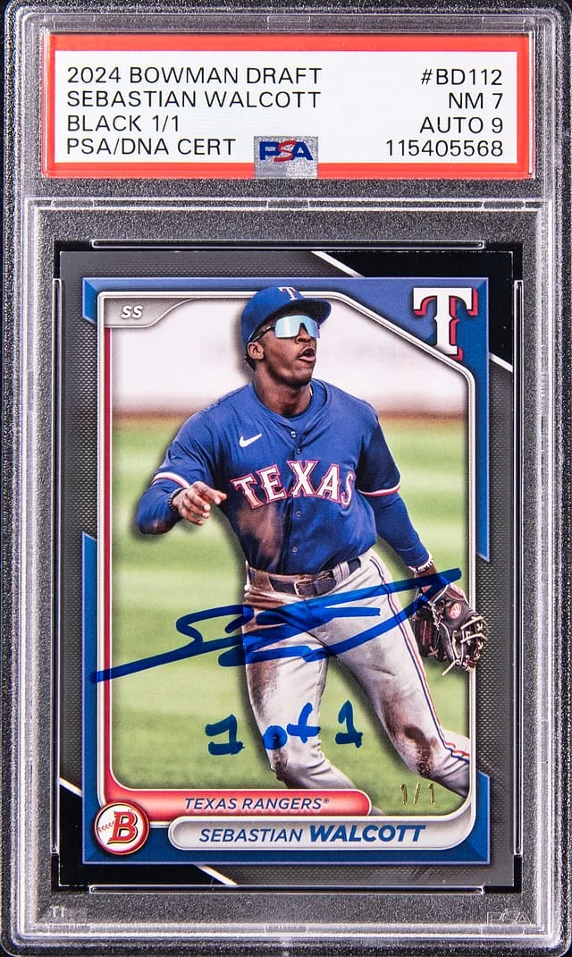 2024 Bowman Draft Sebastian Walcott Black #BD-112 card image