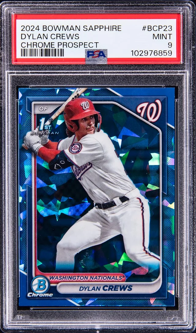 2024 Bowman Dylan Crews Sapphire Chrome Prospect #BCP23 card image