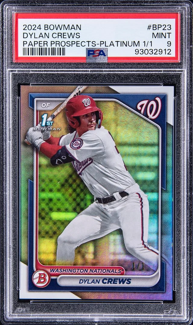 2024 Bowman Dylan Crews Paper Prospects Platinum #BP-23 card image
