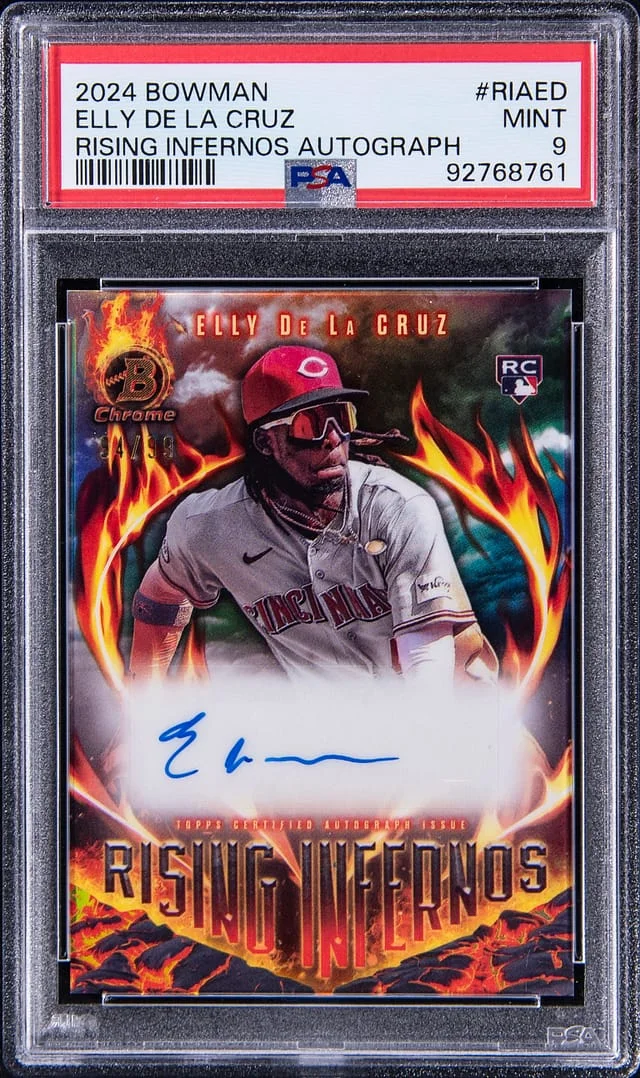 2024 Bowman Elly De La Cruz Rising Infernos Autograph #RIA-ED card image