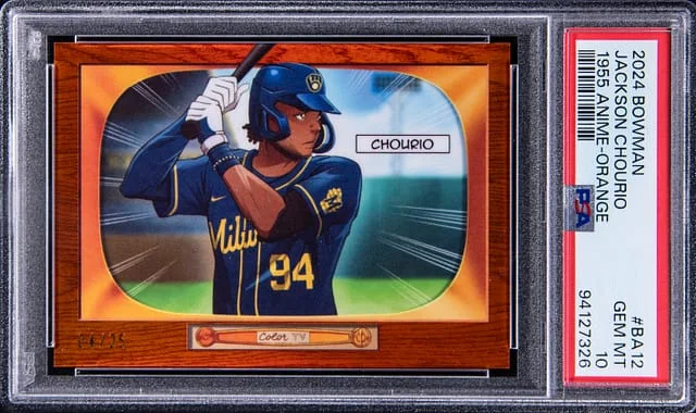2024 Bowman Jackson Chourio 1955 Anime Orange #BA12 card image