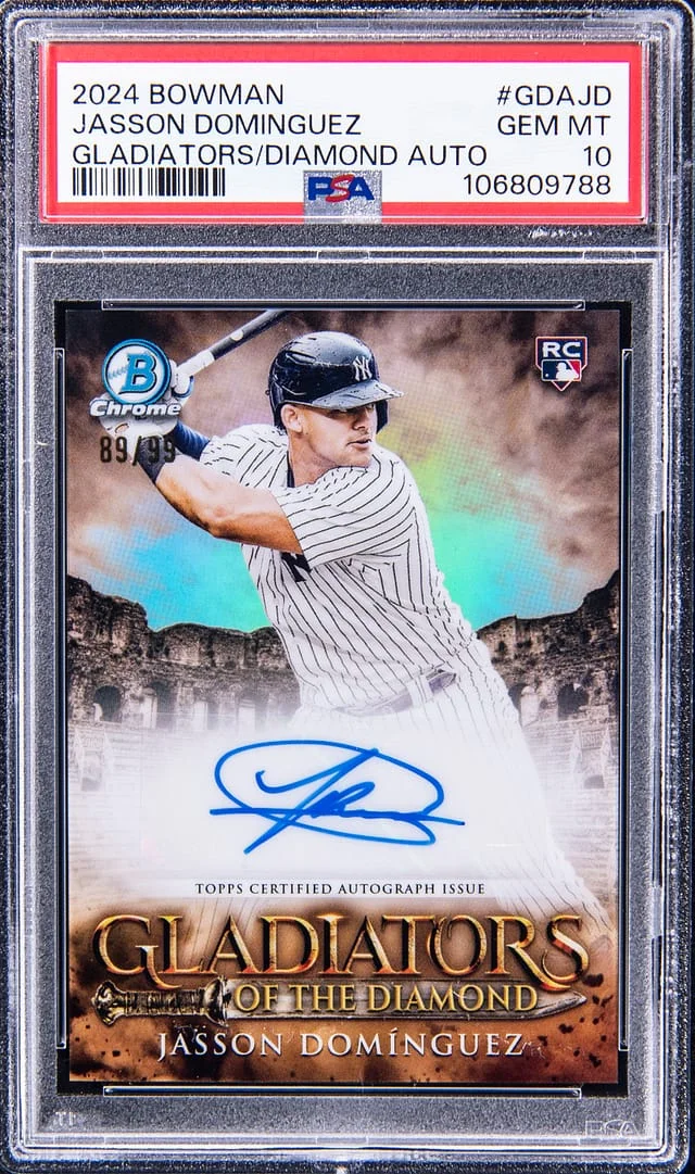 2024 Bowman Jasson Dominguez Gladiators of the Diamond Autographs #GDA-JD card image