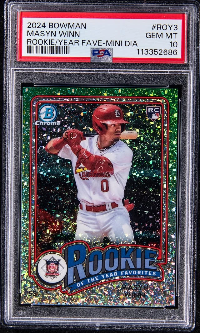 2024 Bowman Masyn Winn of the Year Fave Mini Diamond #ROY-3 card image