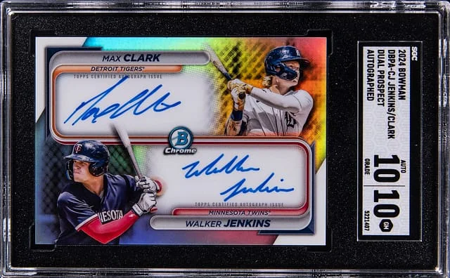 2024 Bowman Max Clark/Walker Jenkins Dual Dual Prospect Autographs #DBPA-CJ card image