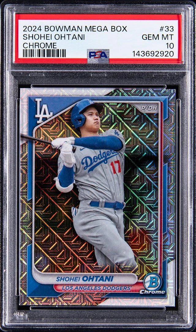 2024 Bowman Mega Box Chrome Refractor Shohei Ohtani #33 #no-number card image