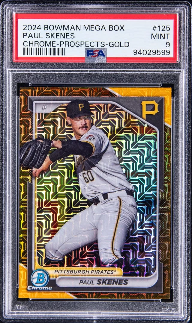 2024 Bowman Paul Skenes Mega Box Chrome Prospects Black #125 card image
