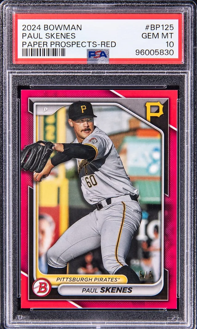 2024 Bowman Paul Skenes Paper Prospects Purple Pattern #BP125 card image