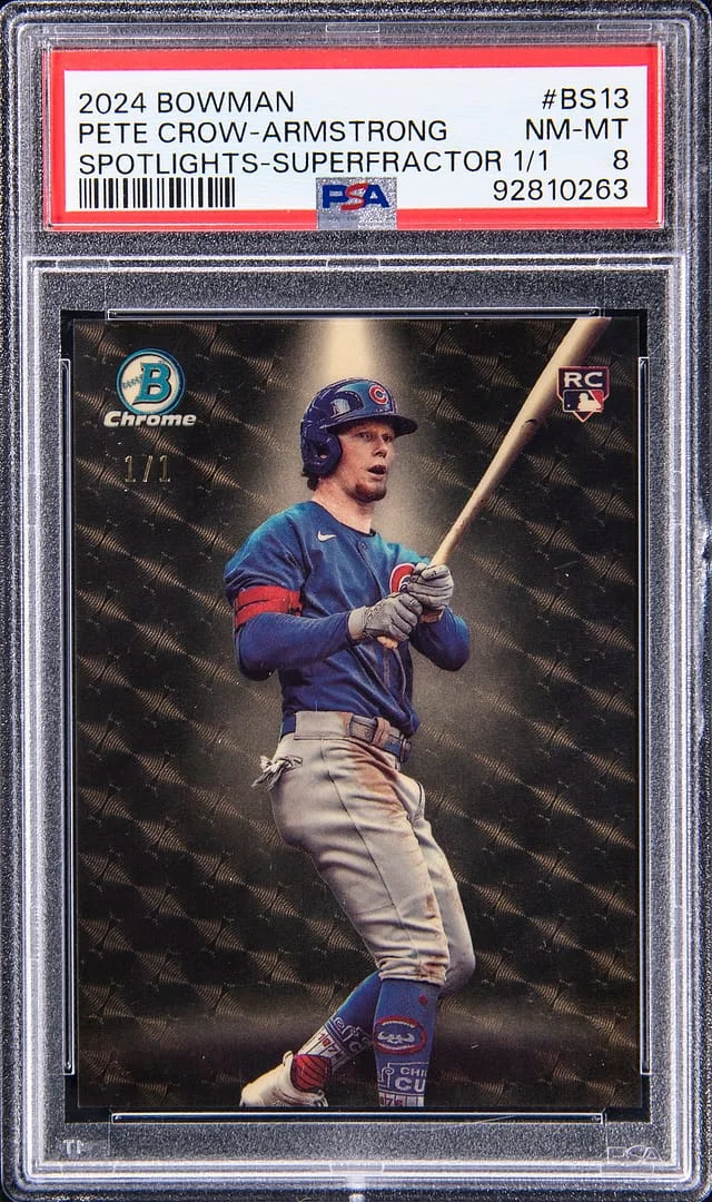 2024 Bowman Pete Crow-Armstrong Spotlights SuperFractor #BS-13 card image