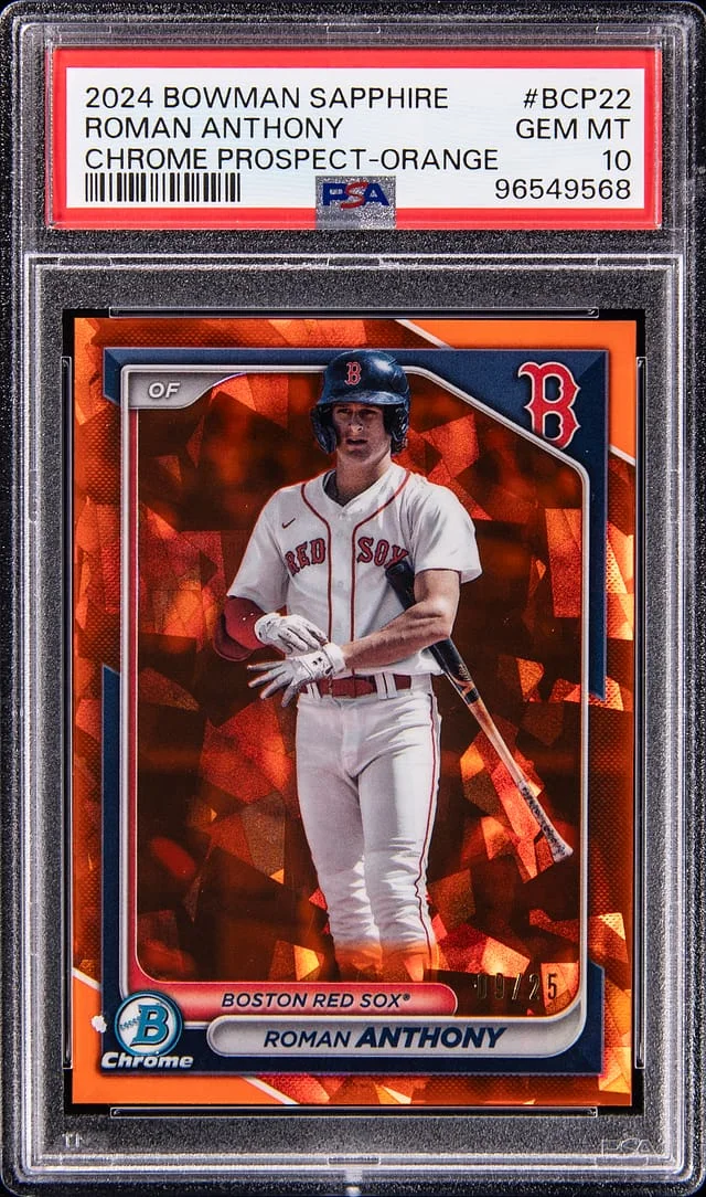 2024 Bowman Roman Anthony Sapphire Chrome Prospect Orange #BCP-22 card image