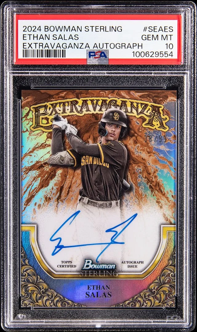 2024 Bowman Sterling Ethan Salas Extravaganza Autograph #SEA-ES card image