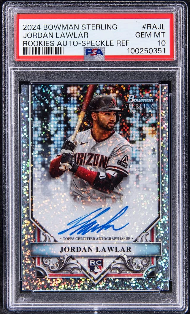 2024 Bowman Sterling Jordan Lawler Rookies Autograph-Speckle Refractor #RAJL card image
