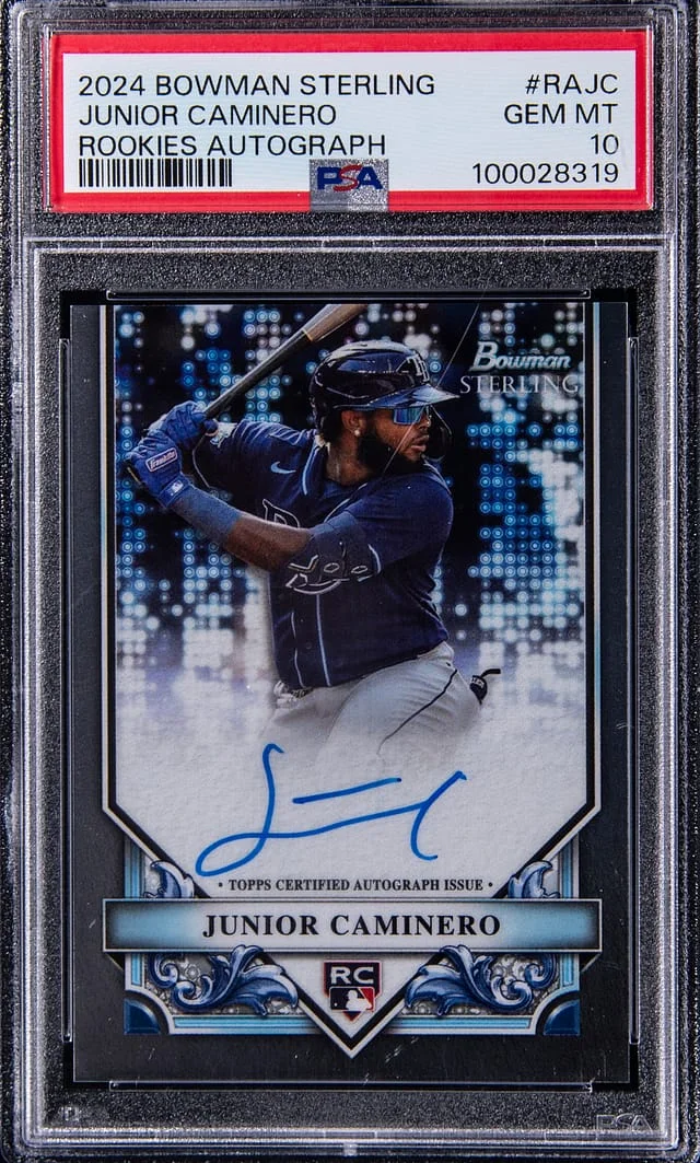 2024 Bowman Sterling Junior Caminero Rookies AUtograph #RA-JC card image