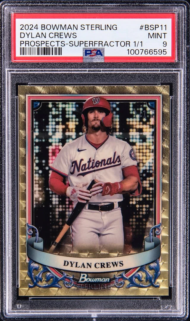 2024 Bowman Sterling Prospects Dylan Crews SuperFractor #BSP-11 card image