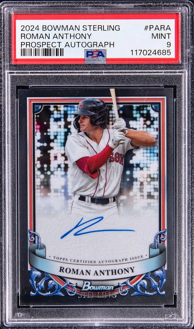 2024 Bowman Sterling Roman Anthony Prospect Autograph Refractor #PA-RA card image
