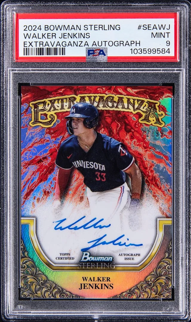 2024 Bowman Sterling Walker Jenkins Extravaganza Autograph #SEAWJ card image