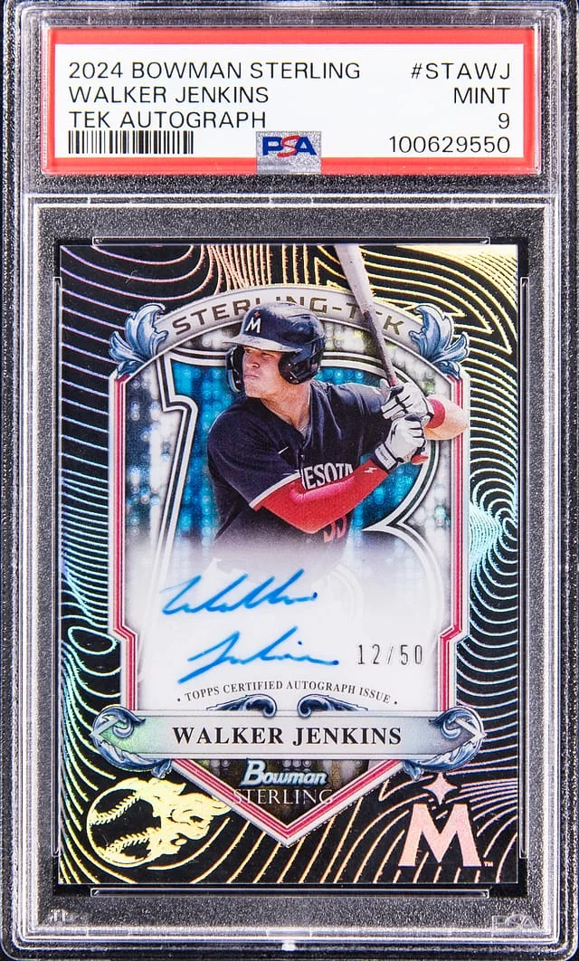 2024 Bowman Sterling Walker Jenkins Tek Autograph #STA-WJ card image
