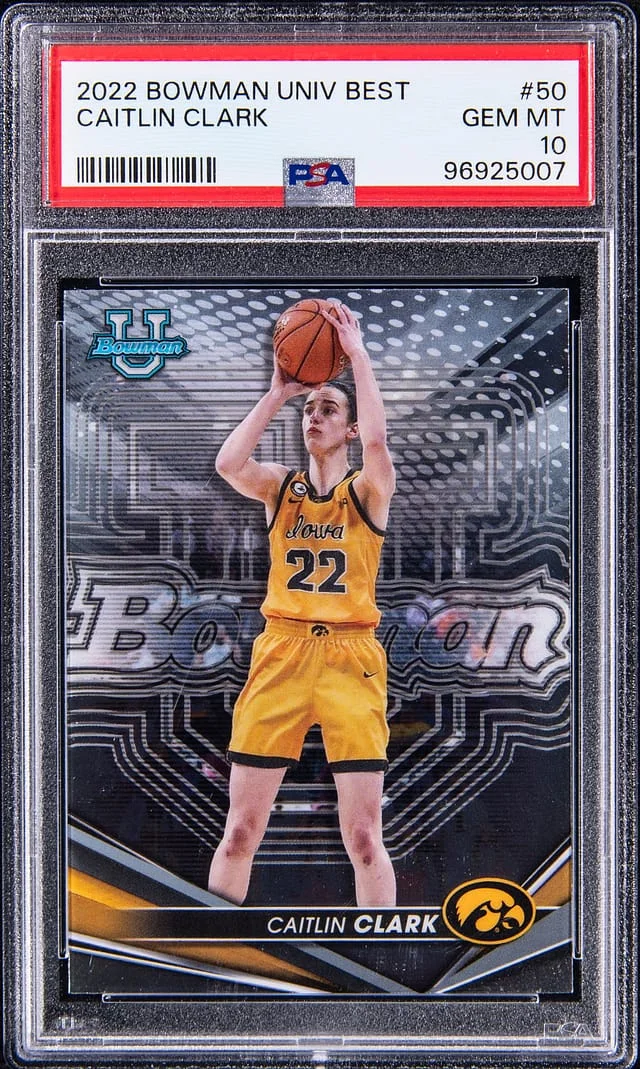 2024 Bowman University Best Caitlin Clark #50 card image
