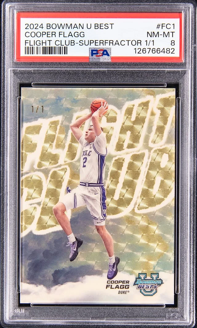 2024 Bowman University Best Cooper Flagg Flight Club SuperFractor #FC-1 card image