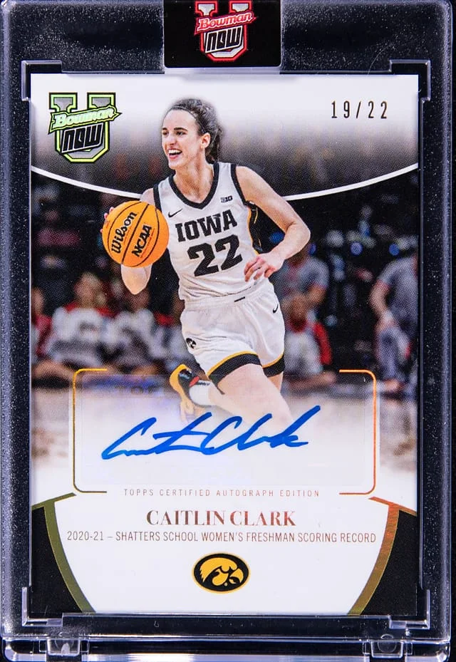 2024 Bowman University Caitlin Clark Now Autograph #4-AUT card image