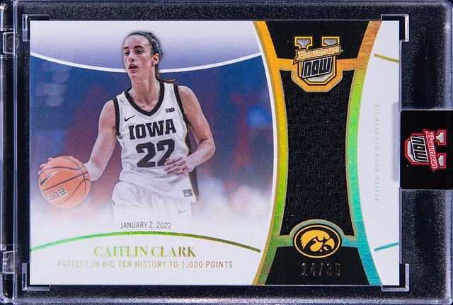 2024 Bowman University Caitlin Clark Now Relic #5-REL card image