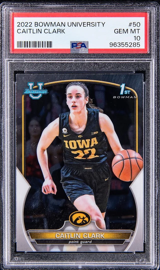 2024 Bowman University Caitlin Clark #50 card image