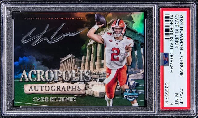 2024 Bowman University Chrome Cade Klubnik Acropolis Autograph #AACK card image