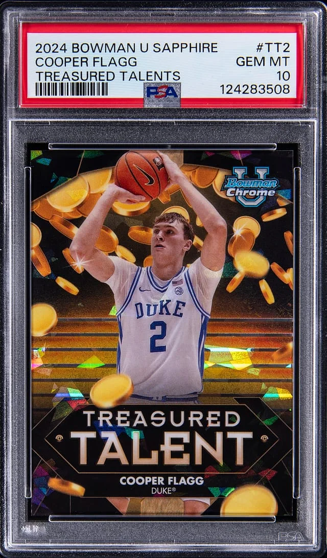 2024 Bowman University Cooper Flagg Sapphire Treasured Talents #TT2 card image
