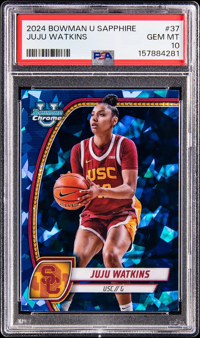 2024 Bowman University Juju Watkins Sapphire #37 card image