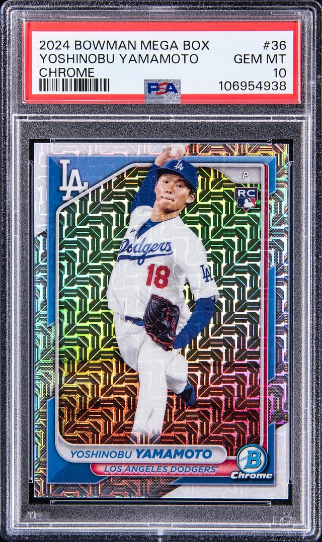 2024 Bowman Yoshinobu Yamamoto Gold #36 card image
