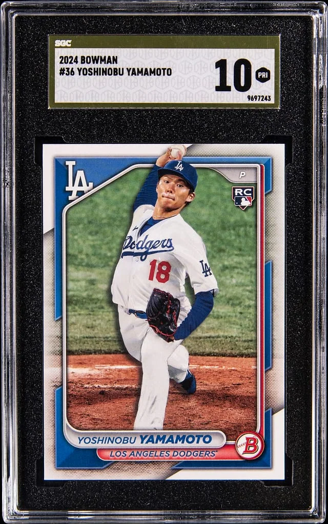 2024 Bowman Yoshinobu Yamamoto - SCG PRISTINE 10 #36 card image