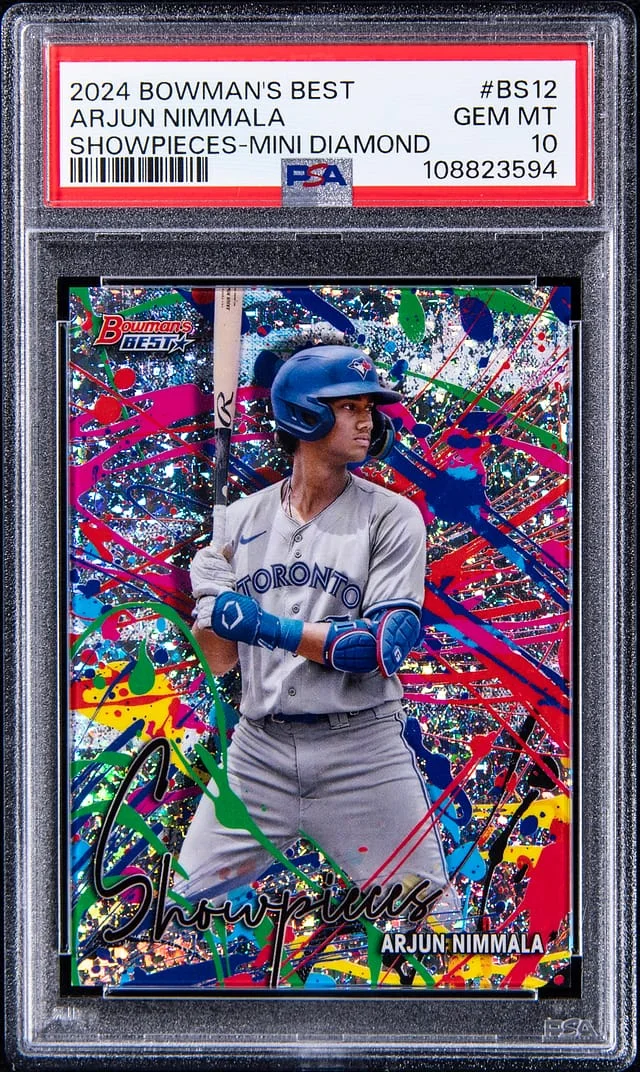 2024 Bowman's Best Arjun Nimmala Showpieces Mini Diamond #BS-12 card image