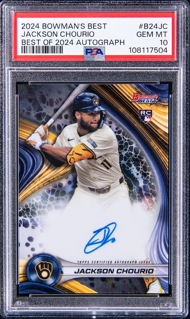2024 Bowmans Best Best of 2024 Autograph Jackson Chourio #B24-JC card image