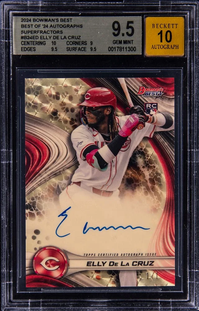 2024 Bowman's Best Elly De La Cruz of '24 Autographs SuperFractor #B24-ED card image